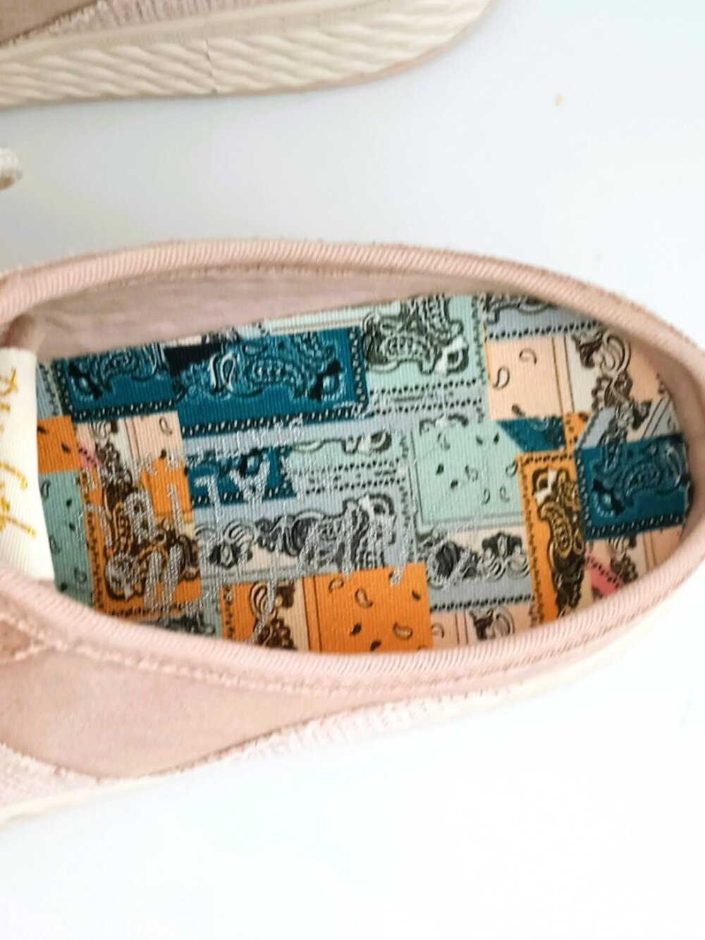 Blowfish Canvas Slip On Mules 8.5 Pale Pink Casual Lace-Up Sneakers - Picture 8 of 10